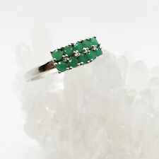 Zeitlose Schöne Jade  Damen Ring Edelstein Sterlingsilber Gr. 65