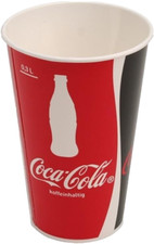 100 Pappbecher - Coca