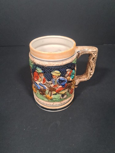 Vintage ceramic stein mug with - vintage,
