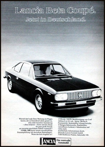 Lancia beta coupe originale - lancia,