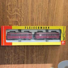 Fleischmann HO 4400 Schienenbus mit Anhänger  "Gebraucht"(571)