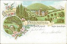 Ansichtskarte (b241) Friedensthal bei Bad Pyrmont Friedenstal um 1900