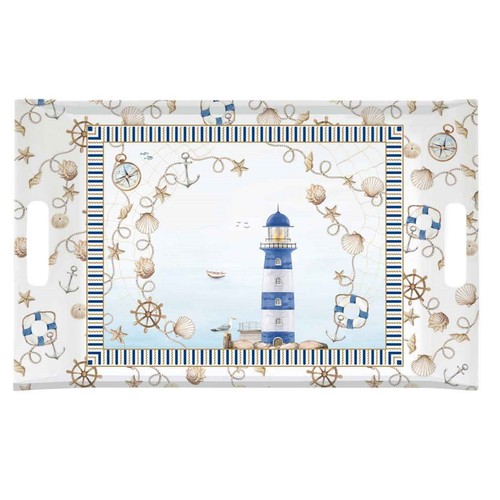 Serviertablett blue lighthouse - serviertablett,