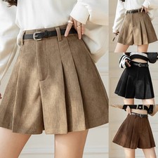 Stylischer Damen Plissee Cord Rock für den Alltag in verschiedenen Farben