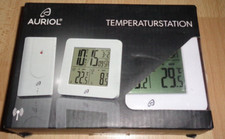 Funk Temperaturstation,mit Außensensor,Weiss,NEU!