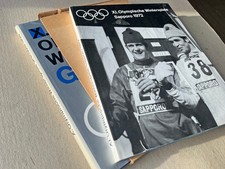 DDR Olympia Buch Winterspiele Grenoble 1968. Sapporo 1972. Schuber Schutzumschl.