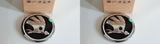 2x ORIGINAL SKODA SUPERB 3T Emblem Logo VORNE + HINTEN 3T4 / 3T5 BLACK GLOSS