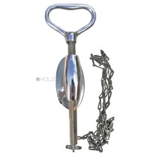 Toilettenzieher antik Ziehgriff WC Toilette alt Stange Griff Messing vernickelt