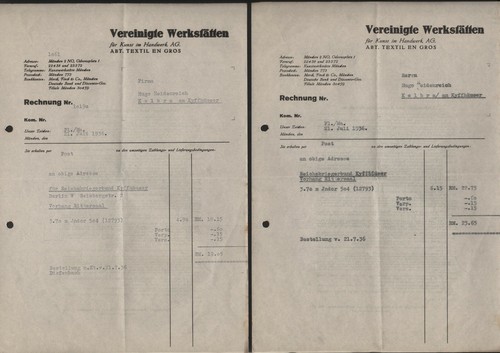 München rechnung 1936 - x,