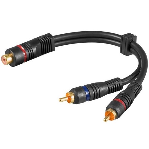 Cinch adapterkabel 2 - cinch, y-adapterkabel