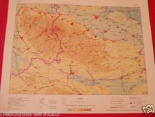 Orig. DDR Wanderkarte Landkarte Schulkarte HARZ (M 1:250000)(1963), neuwertig