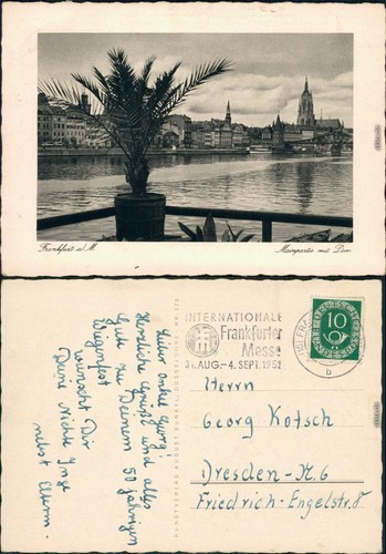 Ansichtskarte frankfurt - frankfurt, am