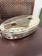 Silber Stövchen, oval