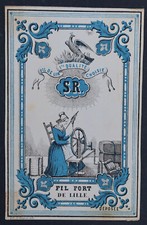 Altes Etikett 1870 FIL DE LIN