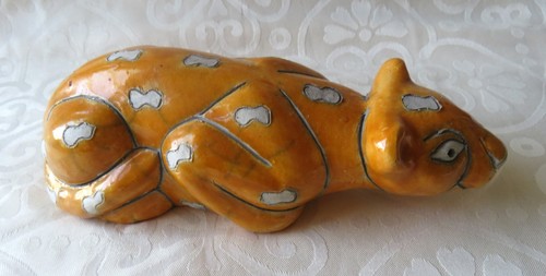 Gelber leopard handarbeit - leopard",