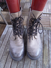 RALPH HARRISON coole Biker Boots taupe Stiefeletten Gr. 41 - robuste Sohle