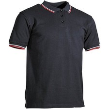 Poloshirt schwarz rot-weiße