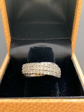 Goldring Ring 1,00 Karat Brillanten 585 Weiss Gold 14 Karat Gr. 56