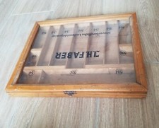 Altbestand- Seltener sehr alter  J.H. FABER - Verkaufskasten -Holz- Sammlerstück