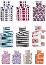 Bettwäsche Winter Biber Feinbiber Mischgewe 135x200 + 80x80 cm  2 - 4 tlg teilig
