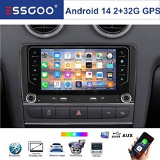 7" IPS Stereo 2+32G Für Audi A3 S3 RS3 8P Carplay Autoradio Android 14 GPS Navi