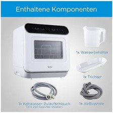 Midea Mini-Geschirrspüler ST 5.31 mit/ohne Wasseranschluss nutzbar