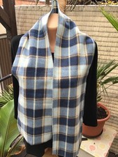 schöner Schal*kariert*verschieden Blautöne*Braun/Beige*