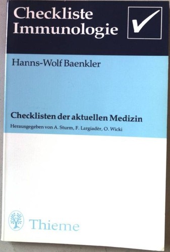 Checkliste immunologie - checkliste,