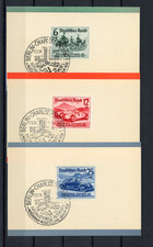 Deutsches Reich Mi.-Nr. 686-688 ESST auf Werbekärtchen Dresdner Bank - b11505