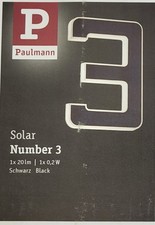 Solar LED Hausnummernleuchte Nr.3 Paulmann 798.44 Dämmerungsschalter Akkuwechsel