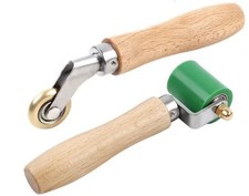 Silikon Andrückrolle Set 40mm Nahtroller Messingrad Andrückwalze Kantenroller