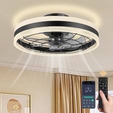 Deckenventilator mit Beleuchtung Fernbedienung LED Deckenlampe Schlafzimmer Fan