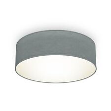 Deckenlampe Stoff grau Textil