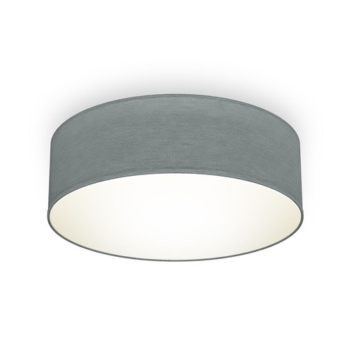Deckenlampe stoff grau textil - stoff,