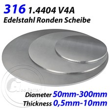Edelstahl Ronden 1.4404 V4A