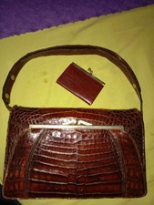 Vintage Damenleder Handtasche