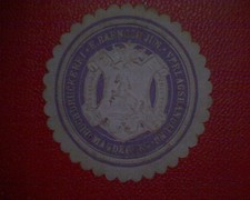 Siegelmarke Buchdruckerei E. Baensch. Jun. Verlagshandlung Magdeburg  