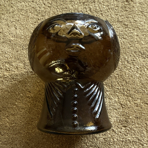 Braune glasvase kopf büste - braune, kopf/büste