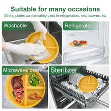 4er Set geteilte Speiseteller