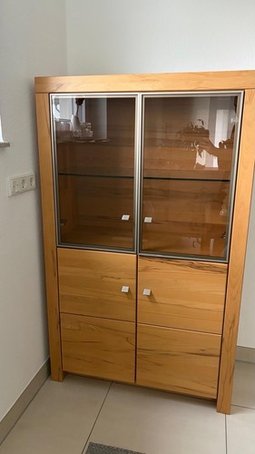 Wöstmann massivholz vitrine - wöstmann, massivholz-vitrine