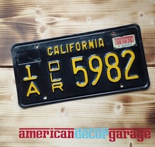 USA Nummernschild/ Kennzeichen/license plate*California black plate Dealer 1975*