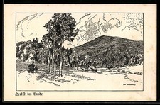 Künstler-AK Ubbelohde: Herbst