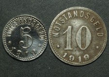 NOTGELD: 5 & 10 Pfennig 1919