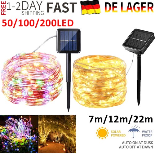 22m led solar lichterkette - led,