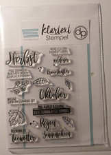 Klartext Stempel-Set "goldener Herbst" Klarsichtstempel