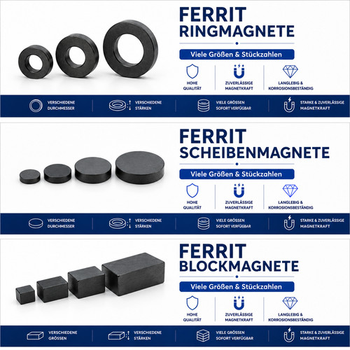 Ferritmagnete ring scheiben - ferritmagnete,