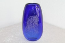 Wunderschöne Kristallglas Luftblasen Bubble Vase Willy Johansson Hadeland Norway