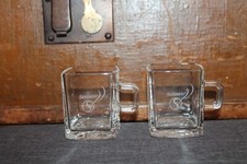 Senseo 2 Kaffeegläser Henkelgläser Tasse Kaffeeglas quadratisch eckig