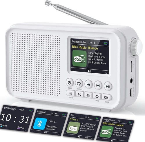 Dab radio cr1031dab tragbar - radio,