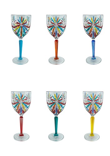 Set murano weingläser - 6,